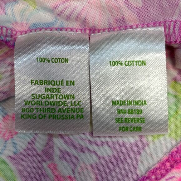 Lilly Pulitzer Jodee Swing Dress Large Amethyst Moms The Word Floral D079 -21 - Picture 6 of 16